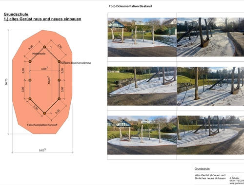 Entwurf eines Spielgerüst für Kinder