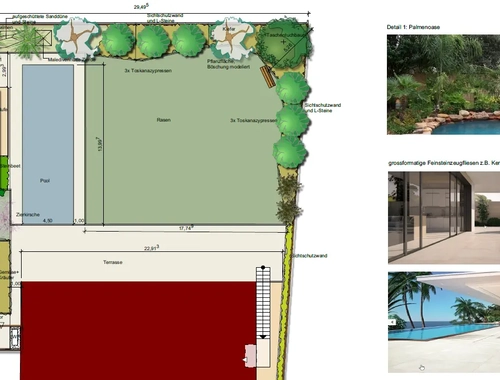 Plan eines Gartens #3