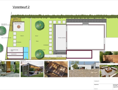 Vorentwurf eines Gartens