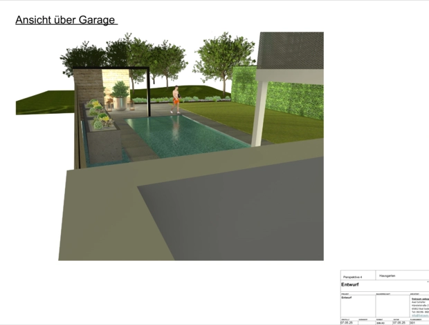 Planung - 3D Gartenplanung Perspektive #3
