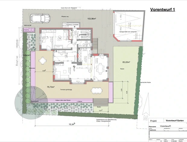 Planung Außenanlagen Hausgarten Frankfurt